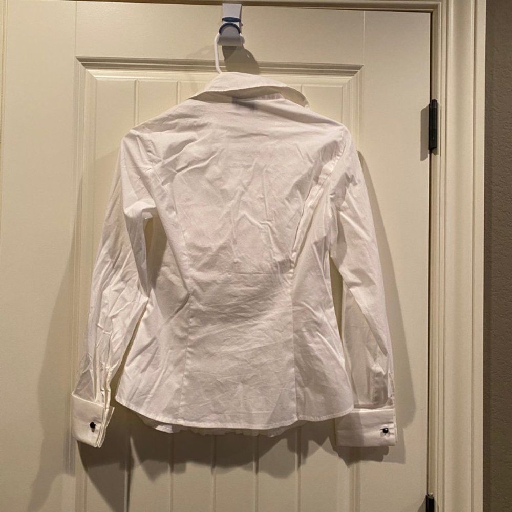 LOFT Button Down White Shirt - Picture 3 of 3